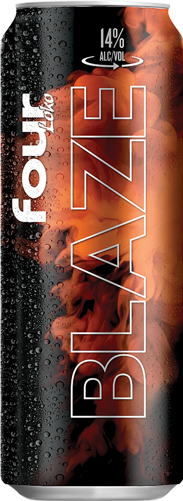Blaze 14% - Four Loko Flame (463x1100), Png Download