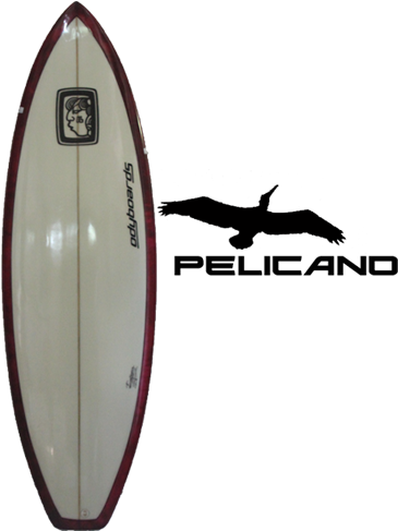 Pelicanodeck - Surfboard (541x601), Png Download