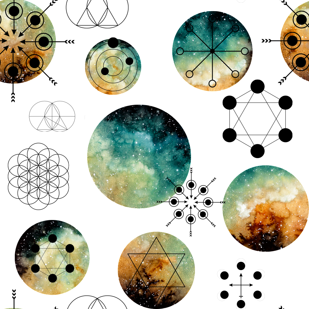 Handdrawn Gradient Round Background Pattern Png Transparent - Watercolor Painting (1024x1024), Png Download