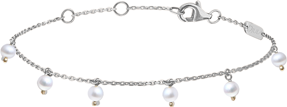 Mother Of Pearl Pampilles And Gold Bracelet - Bracelet (600x600), Png Download