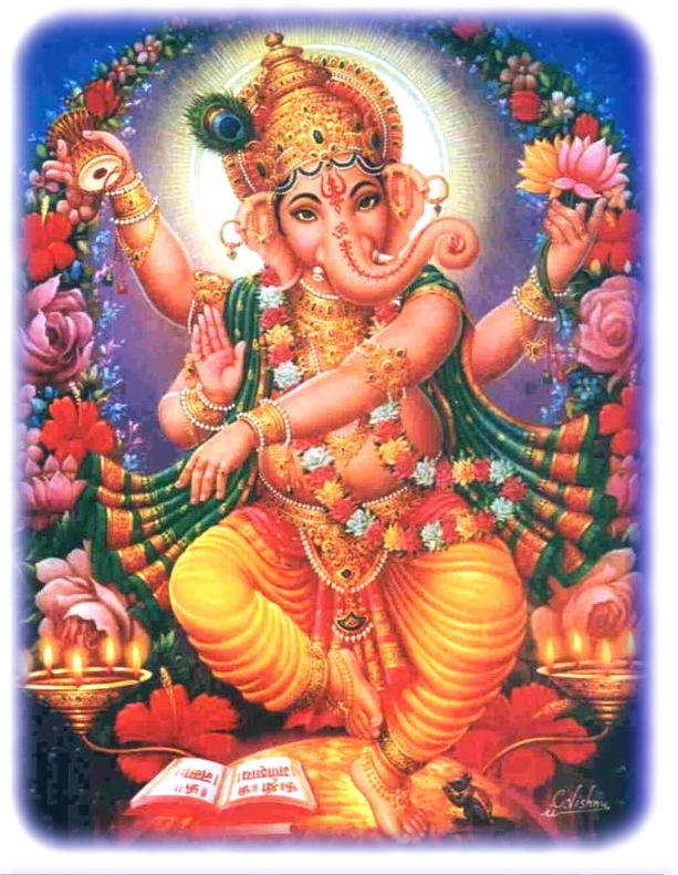 Ganesha Hindu (613x809), Png Download