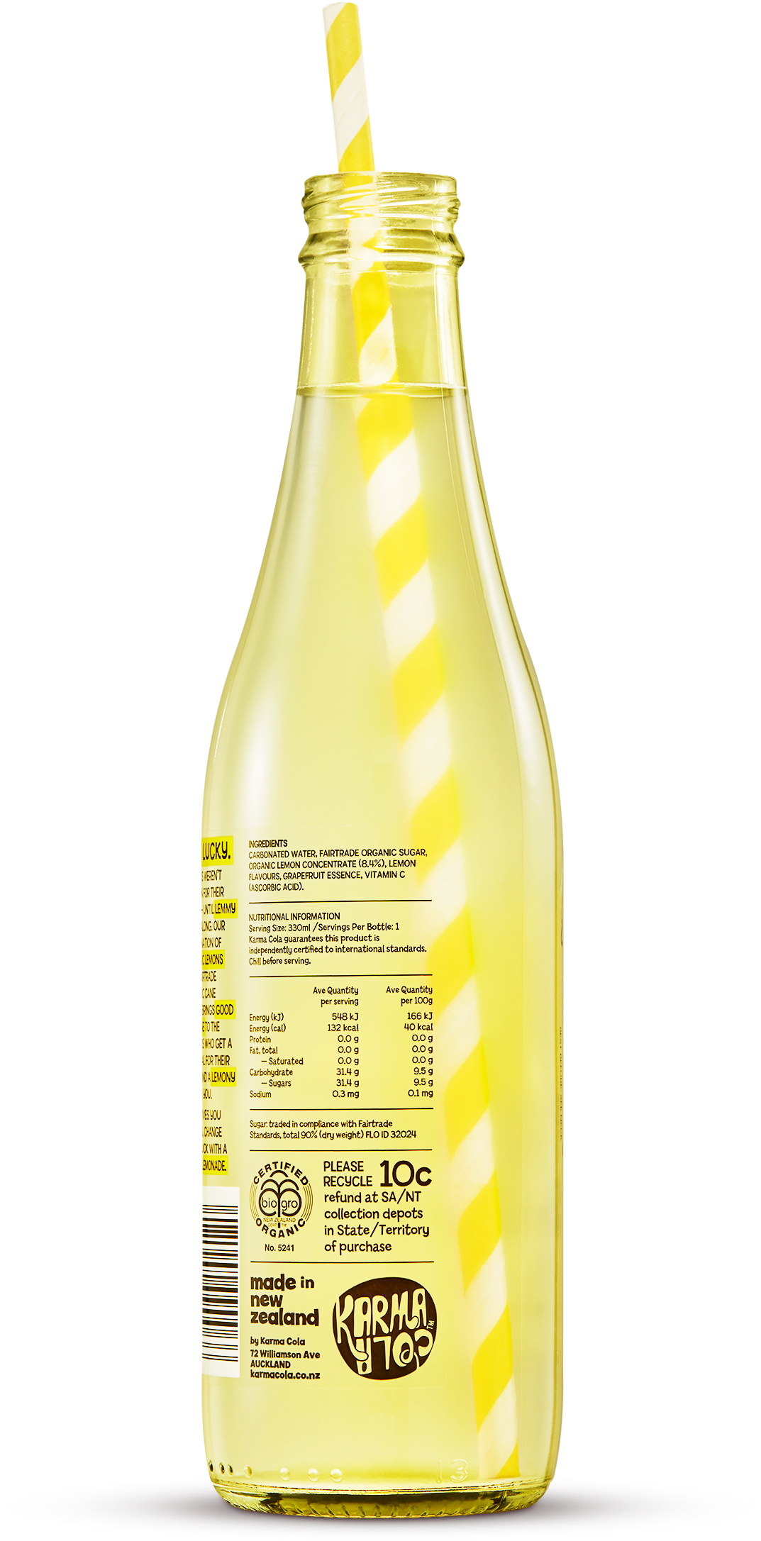 Less Sugar Than Most Other Fizzy Drinks - Glass Bottle (2000x3000), Png Download