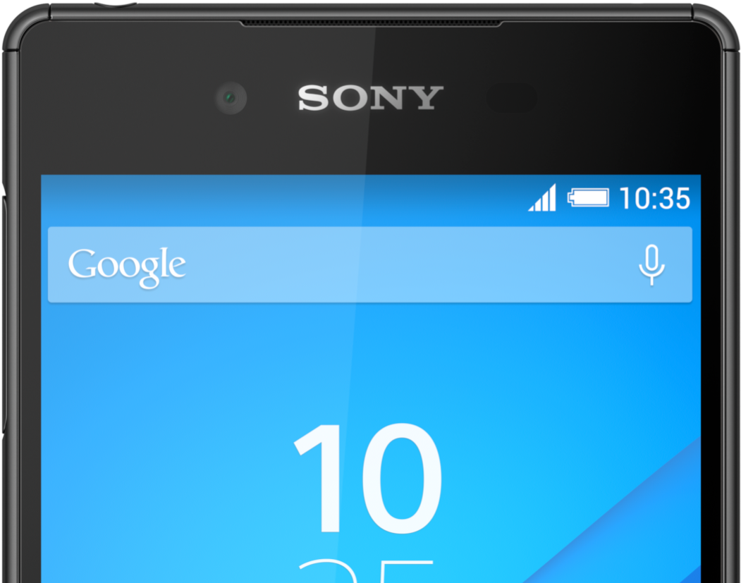 Sony Xperia Z4 Black Press Cropped - Smartphone (1556x875), Png Download