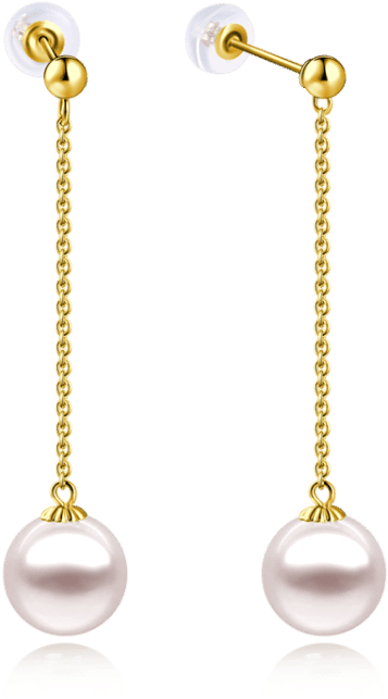 Personalized Jewelry - Hoa Tai Vàng Tây Ngọc Trai (750x750), Png Download