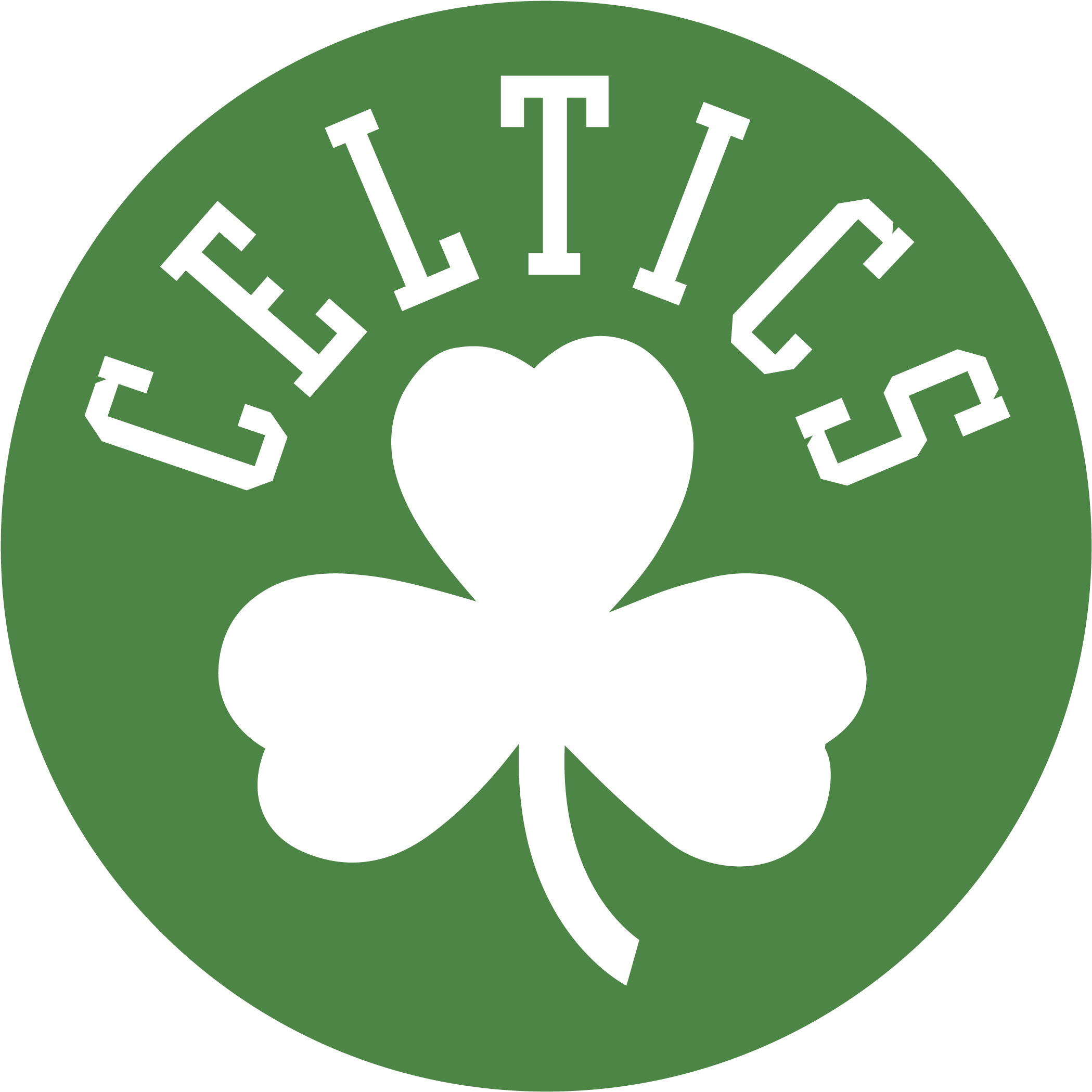 Wwk May 2012 - White Boston Celtics Logo (3840x2160), Png Download