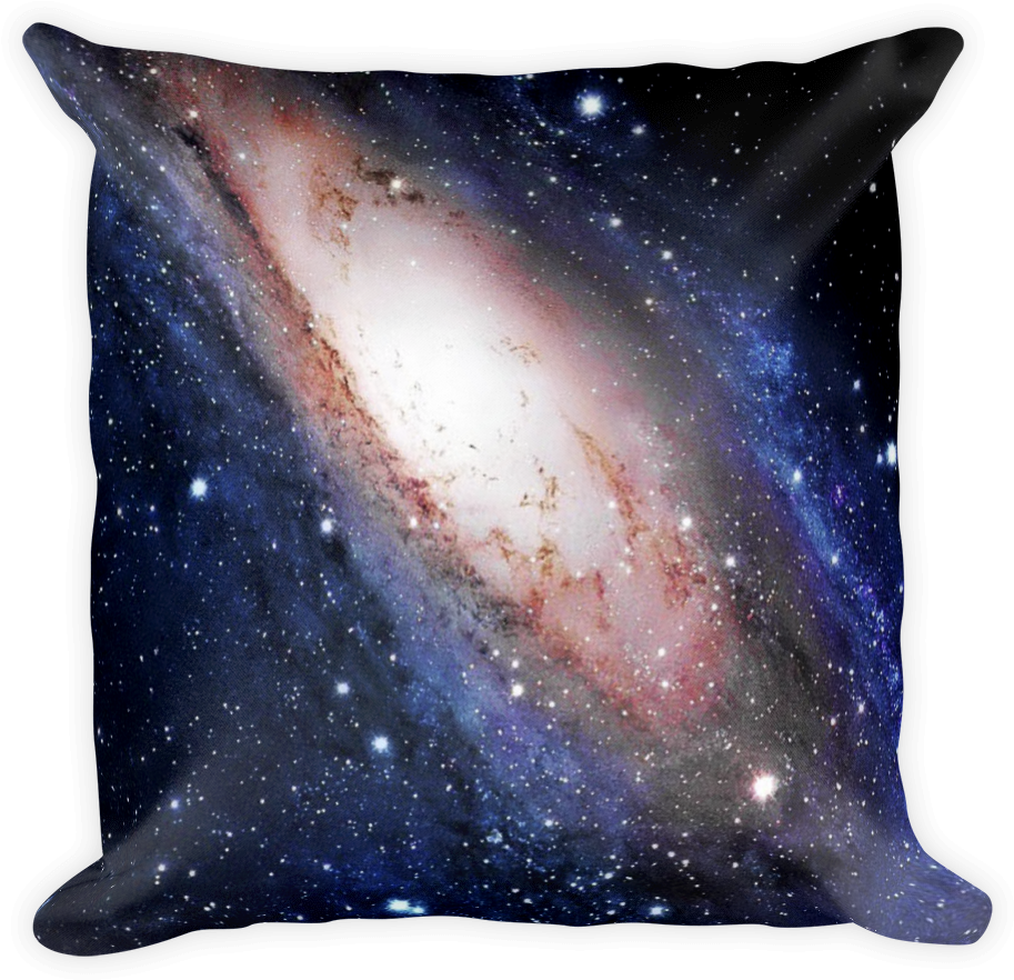 Love Galaxy Pillow - Black Pillow Png (1000x1000), Png Download