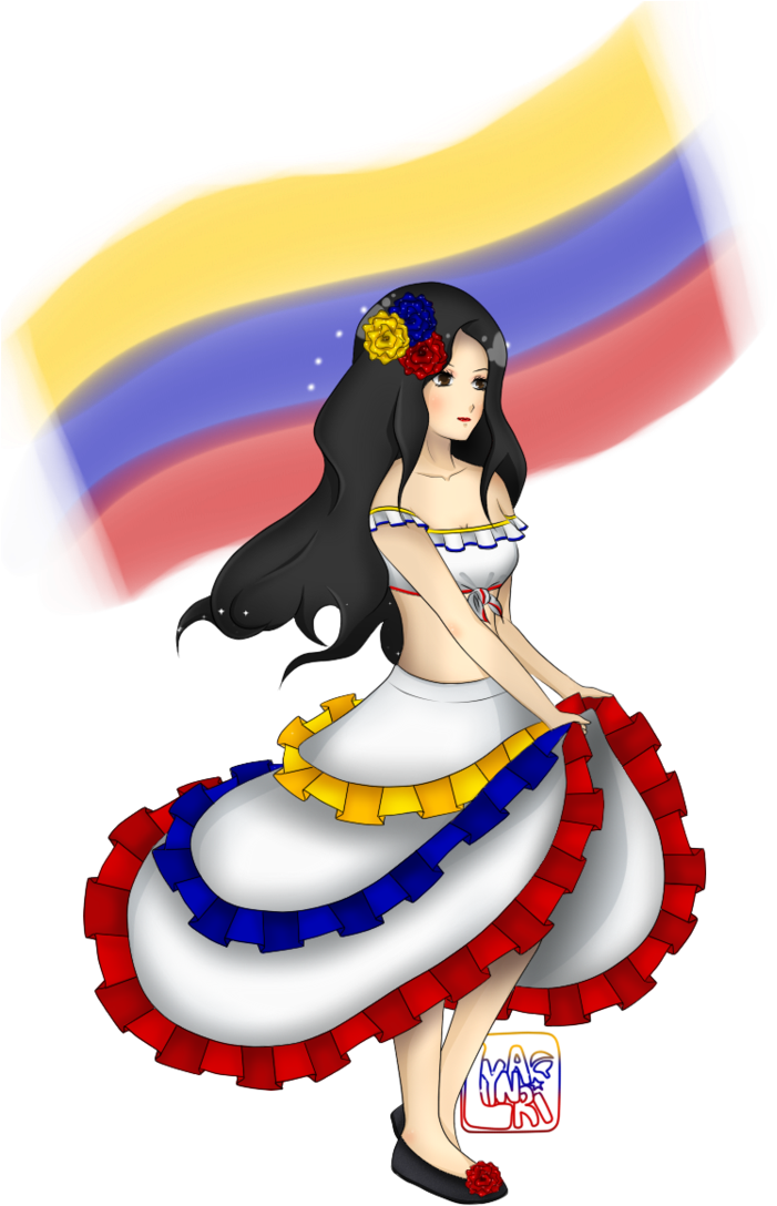 El Folklore - Venezuelan Dance Clip Art (726x1101), Png Download