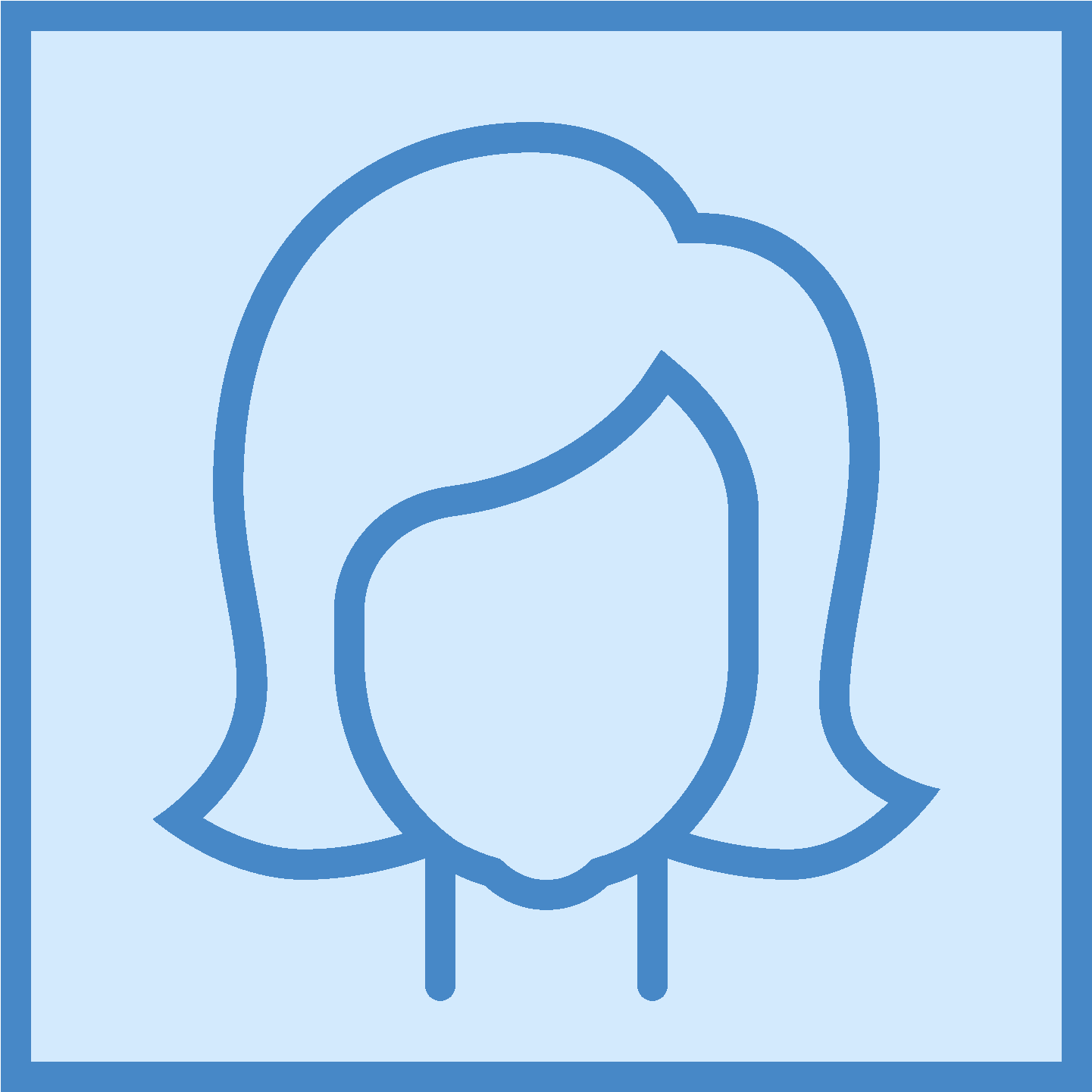 Kobieta Webcam Icon - Blue Female Profile Icon (1600x1600), Png Download
