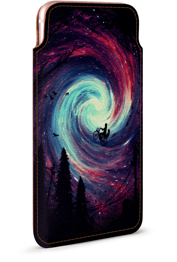 Dailyobjects Adventure Time Real Leather Wallet Case - Milky Way (900x900), Png Download