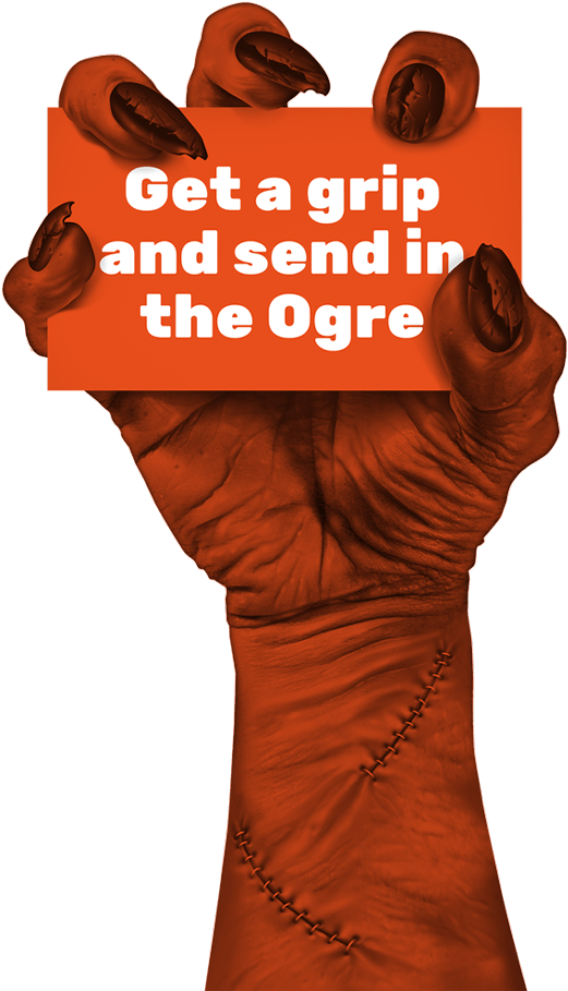 Ogre-hand - Poster (550x918), Png Download