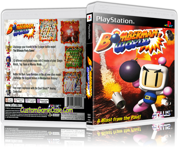 Sony Playstation 1 Psx Ps1 - Bomberman World Ps1 (800x631), Png Download