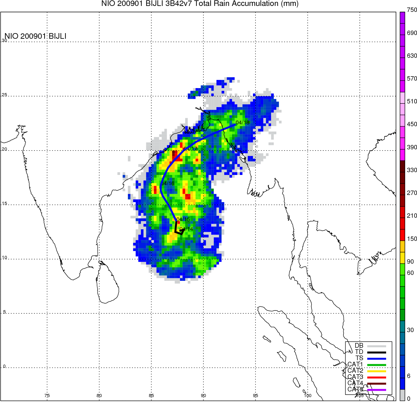 North Indian Ocean Total Storms - Atlas (1425x1344), Png Download