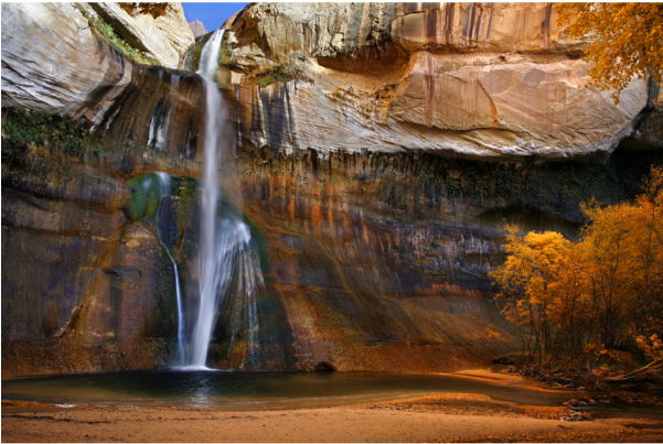 Calf Creek Ii - Escalante National Monument, Lower Calf Creek Falls (600x600), Png Download