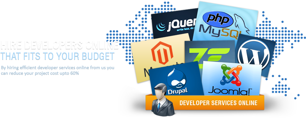 Wordpress Web Developer With 1 To 3 Years Experience - Website Development Banner Php (990x392), Png Download