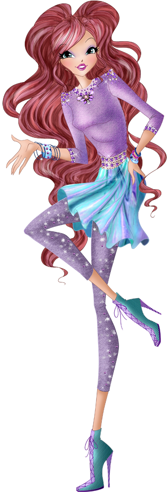 World Of Winx Fashion Png Picture Aisha Layla - Illustration (1000x1000), Png Download