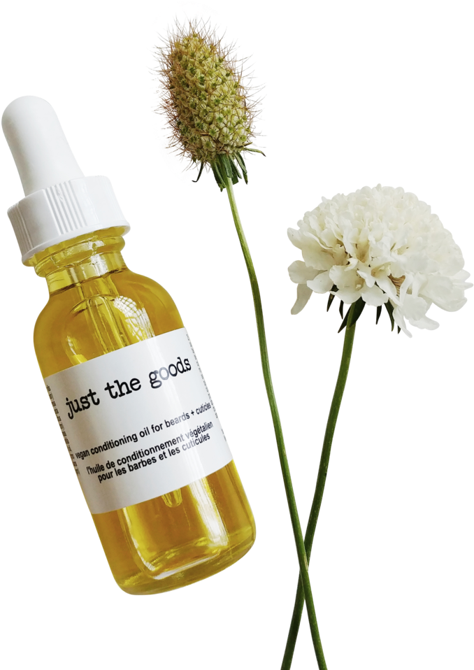 Just The Goods Vegan Conditioning Oil For Beards Cuticles - Cosmetics (1024x1024), Png Download