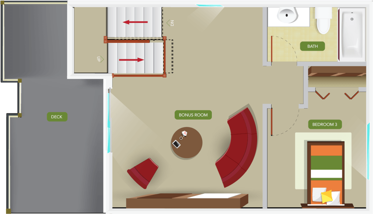 03 The Clove Third - Floor Plan (1900x1468), Png Download