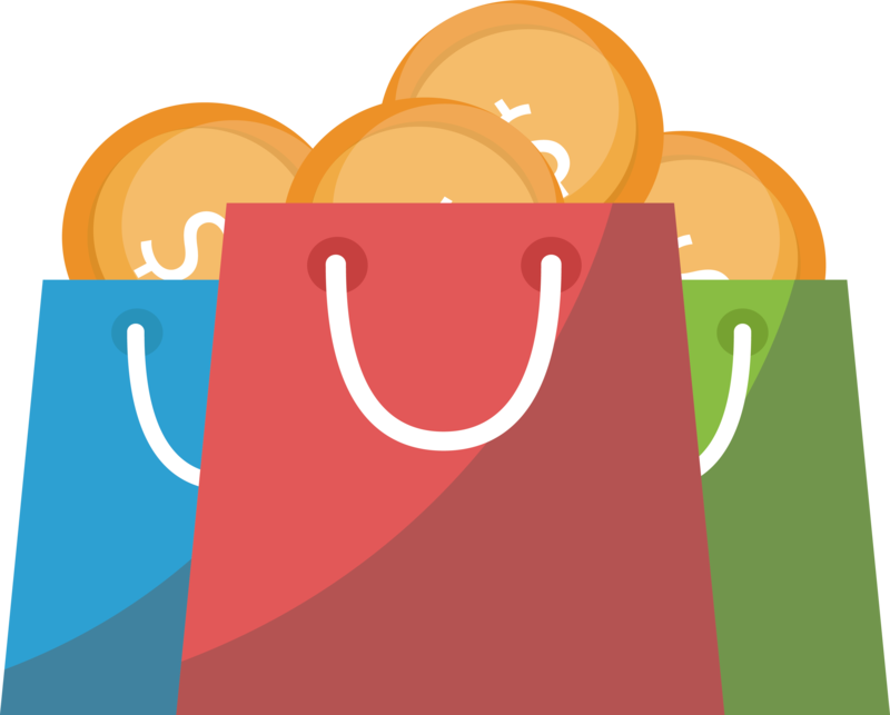 And Shopping Discounts Color Bag Discount Allowances - Imagenes De Compras Png (800x643), Png Download