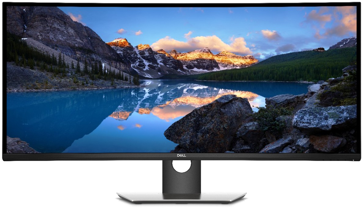 Monitor Transparent - Dell 38 Inch Monitor (1223x739), Png Download