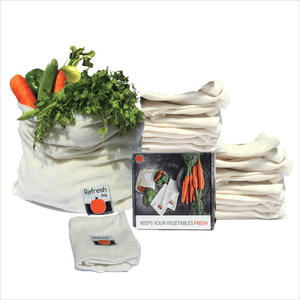 Set Of - Vegetables Bag For Fridge (1000x1000), Png Download