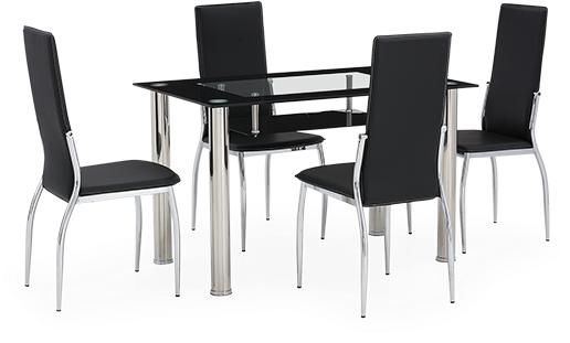 Image For Kitchen Set With Glass Top - Chair (519x804), Png Download