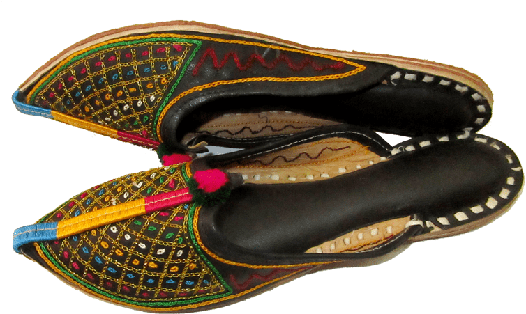 Rajasthani Ladies Mojari - Rajasthani Mojari For Ladies (800x488), Png Download