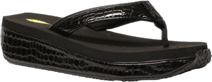 Volatile Mini Croco Black - Flip-flops (700x700), Png Download