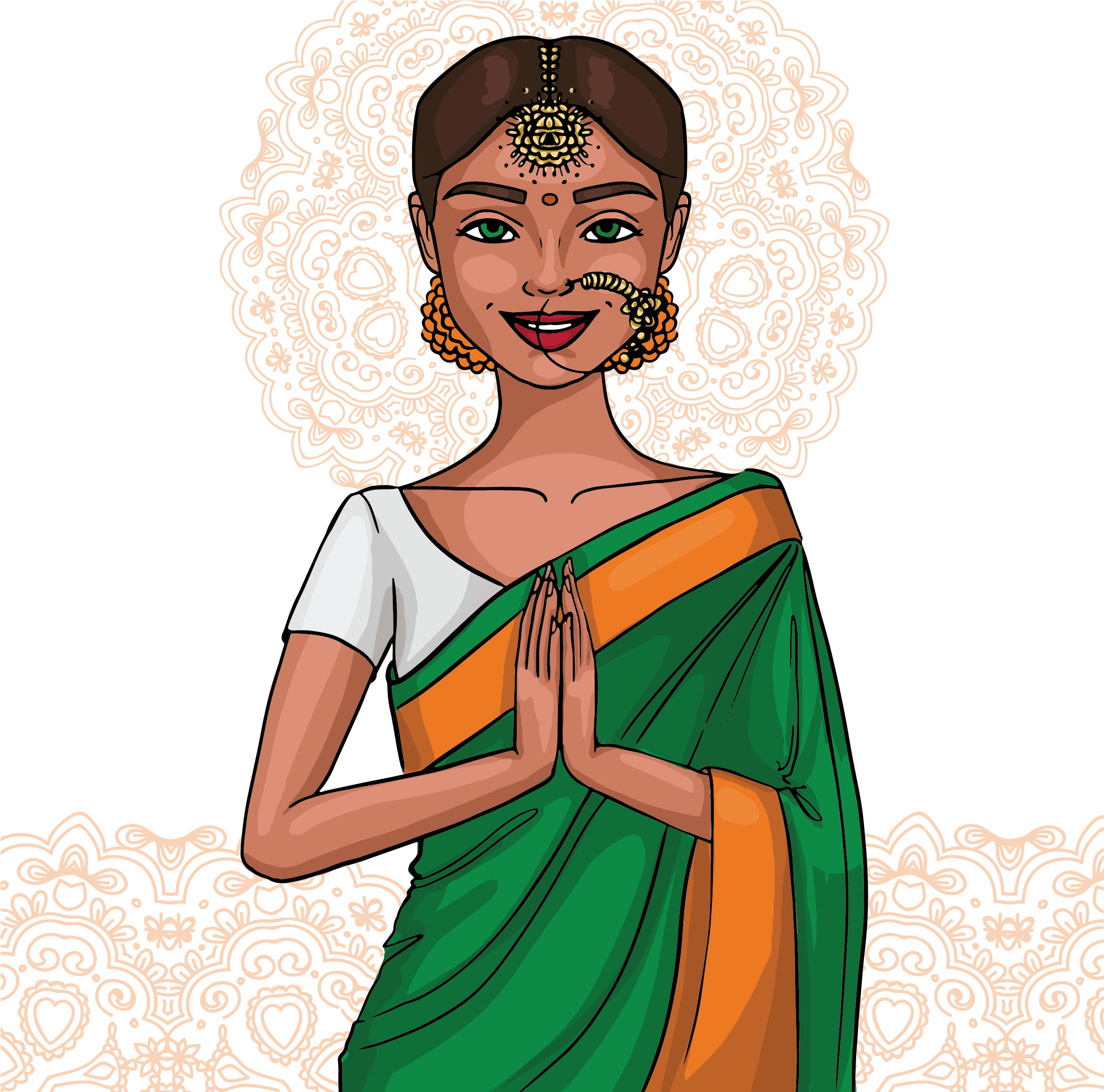 Welcome To Chatoray India - Png Vector Girl (3692x3747), Png Download