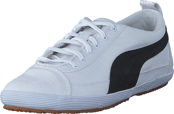 Puma Serve Pro Cnvs White/black 07021-04 Womens Textile - Sneakers (705x464), Png Download