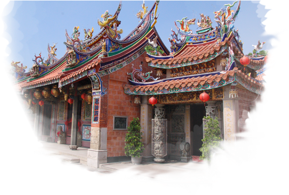 Taichung Wanhe Temple Foundation - Chinese Architecture (1000x384), Png Download