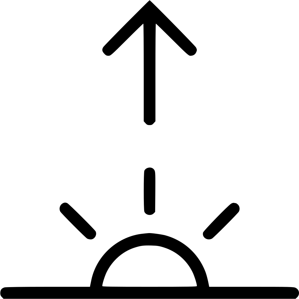 Png File - Lever Coucher Soleil Icone (981x980), Png Download