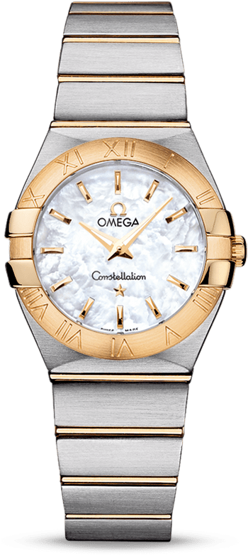 Constellation Mother Of Pearl Stainless Steel And 18kt - Omega Constellation 123.10 27.60 05.001 (800x1100), Png Download