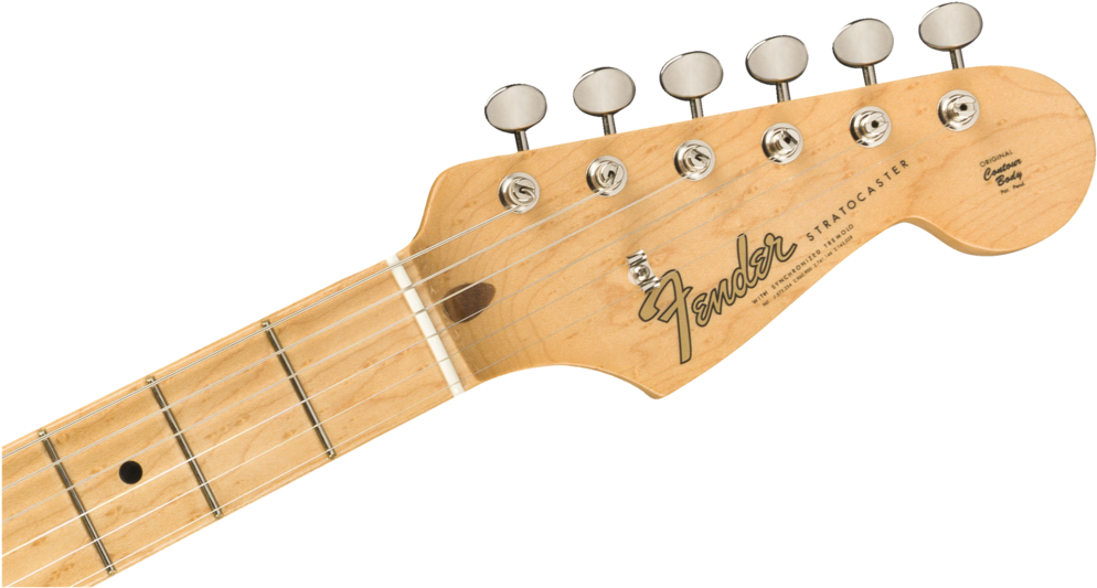 0176502873 Gtr Hdstckfrt 001 Nr - Fender Stratocaster Fiesta Red (1000x539), Png Download