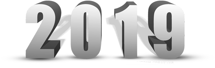 2019 3d New Year Text Png 2019 Happy New Year Editing - Graphic Design (1000x562), Png Download