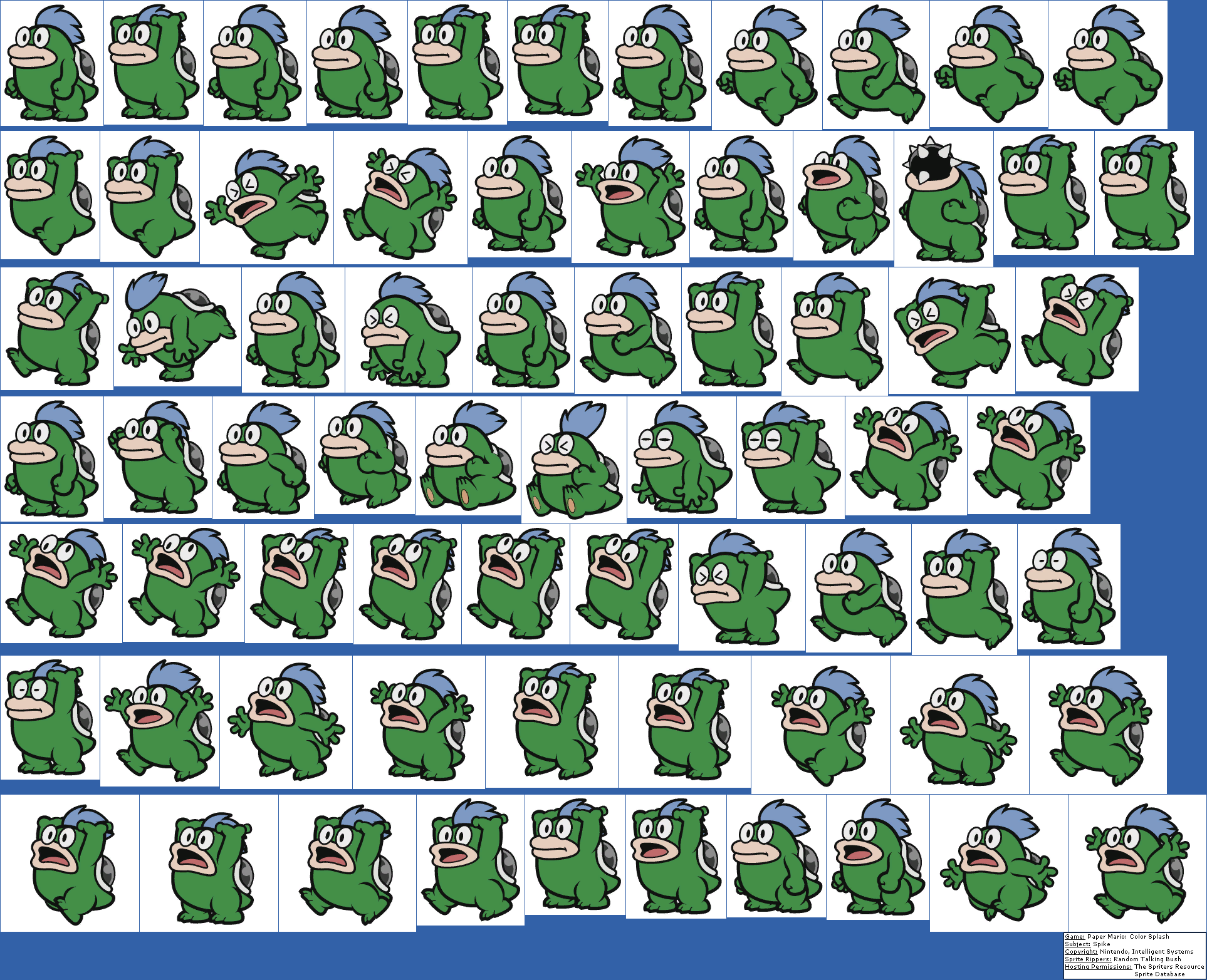 Click For Full Sized Image Spike - Paper Mario Color Splash Spike (1926x1565), Png Download