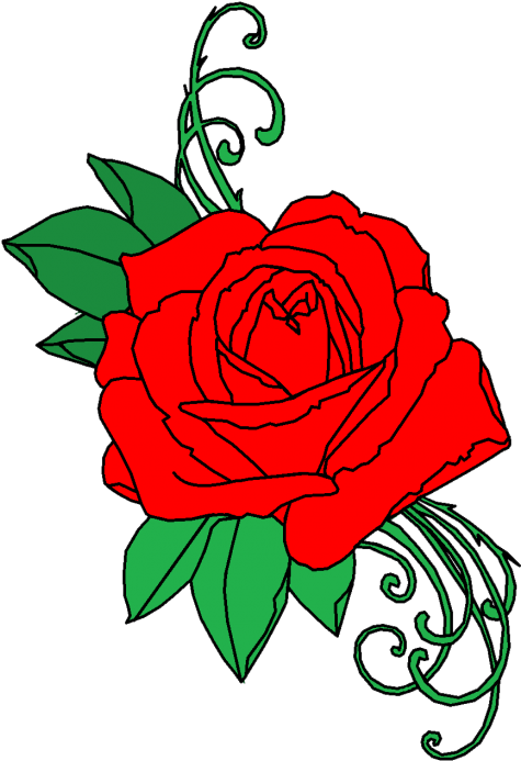 Free Png Download Roses Tattoo Png Images Background - Flowers Tattoo Png Transparent (480x708), Png Download