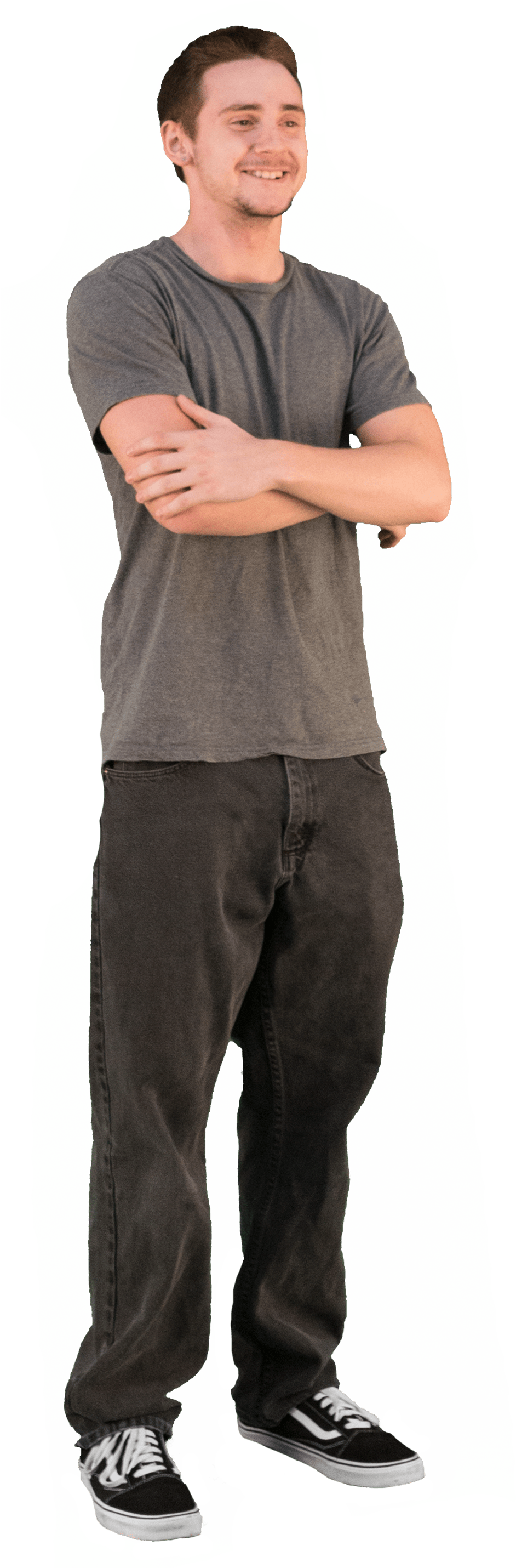 2d Cut Out People Casual V 6 Cadrender Store - Standing People Png (1200x3000), Png Download