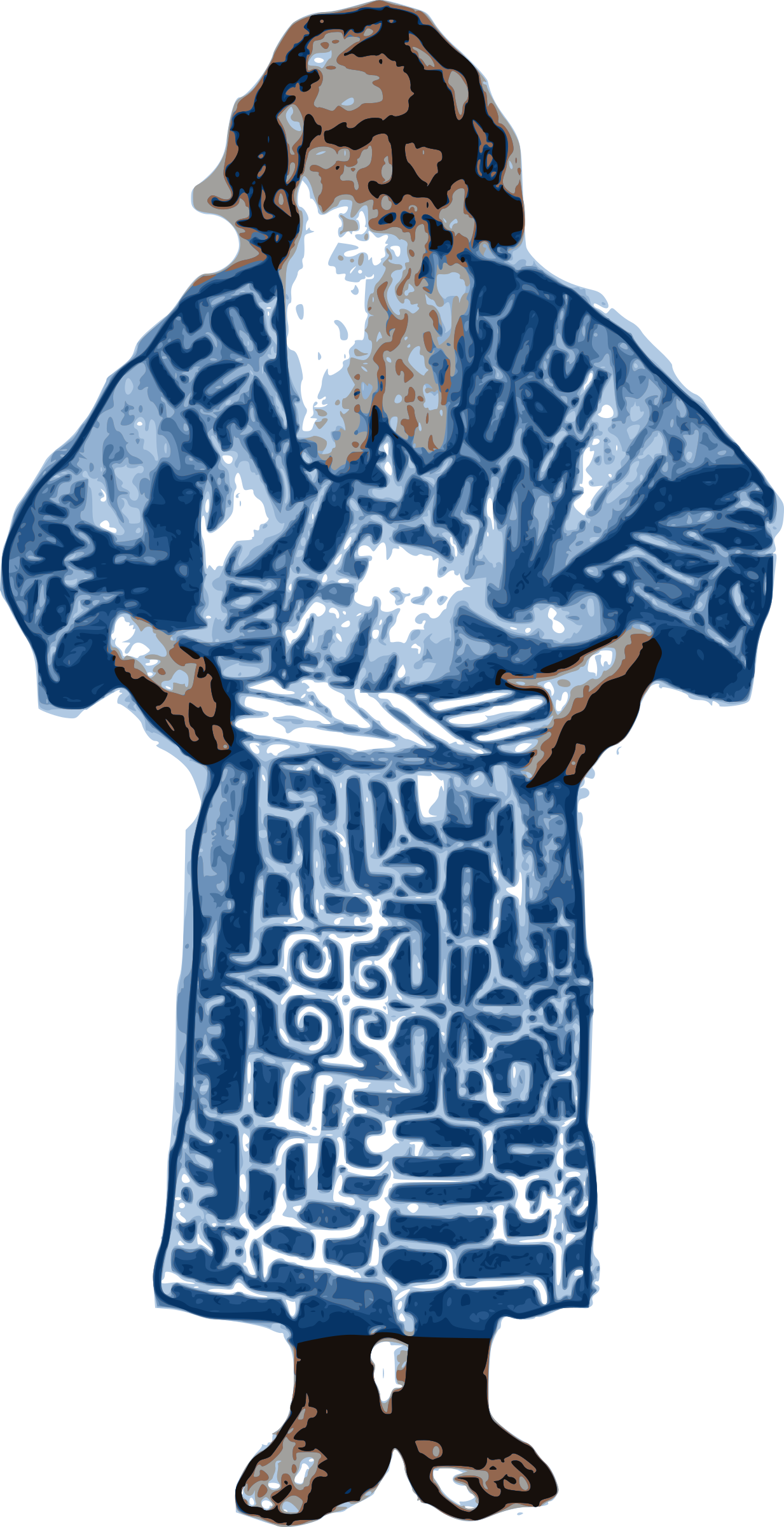 This Free Icons Png Design Of Ainu Man Of Japan (1233x2400), Png Download