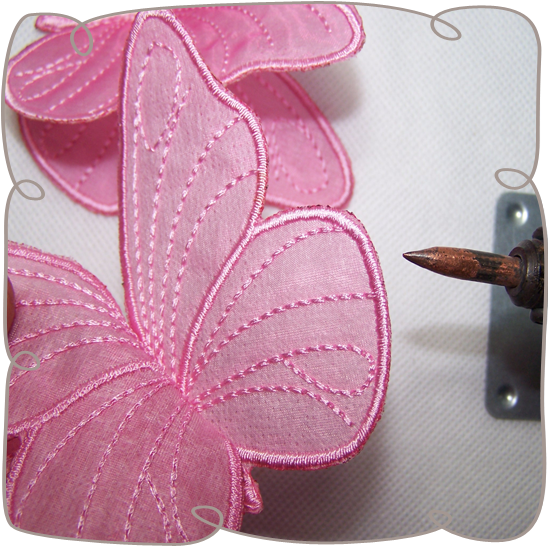 3d Butterfly 4 Sizes Project - Leather (580x580), Png Download