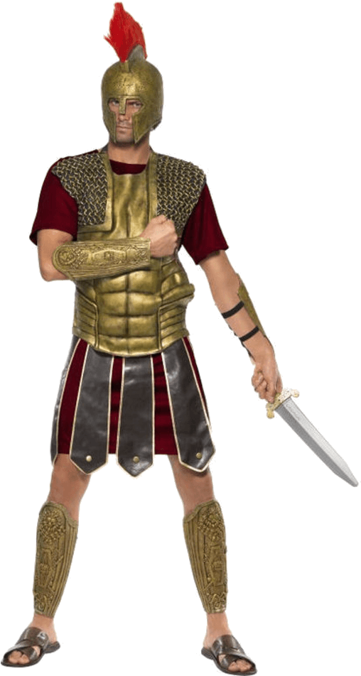 Perseus The Gladiator Costume - Gladiator Suit (600x951), Png Download