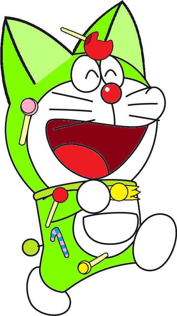 Candydora - Green Doraemon (596x1032), Png Download