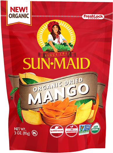 Organic Dried - Sun Maid Raisin Girl (747x560), Png Download