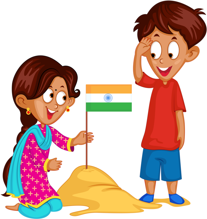 India - Salute Indian Flag Png (755x800), Png Download