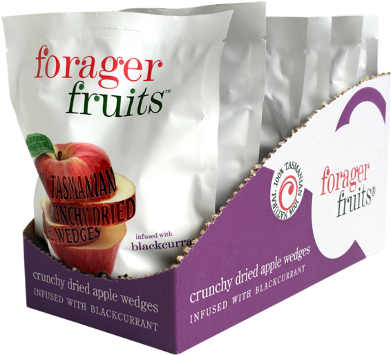 Freeze Dried Apple Wedges Infused With Blackcurrant - Apple (600x558), Png Download