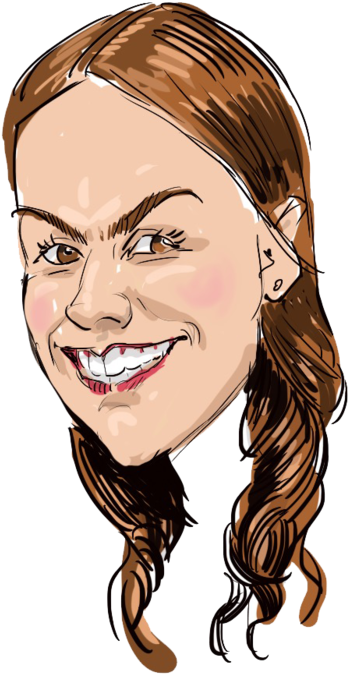 Colour Place Setting Card - Cartoon (654x768), Png Download