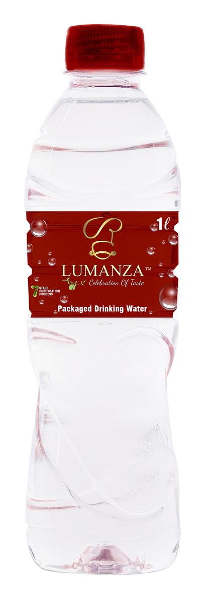 Lumanza 1ltr Water Bottle - Plastic Bottle (1200x1200), Png Download