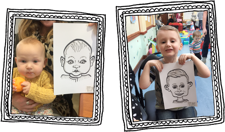 Kids Absolutely Love Having Their Caricatures Drawn - Collage (800x485), Png Download