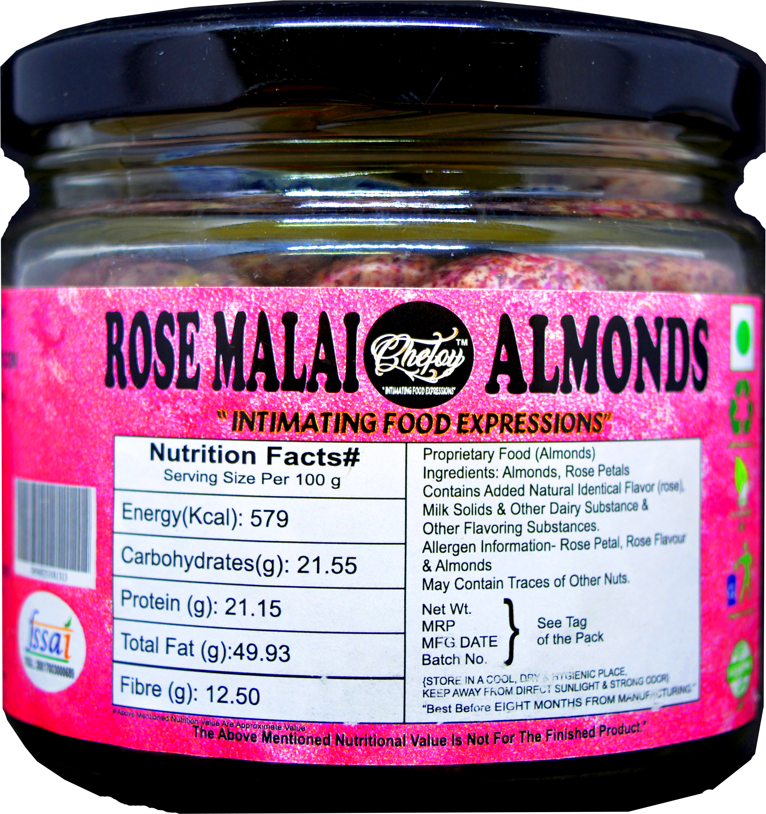 Rose Malai Almonds - Paste (6000x4000), Png Download