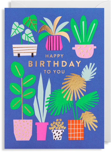 Happy Birthday Greetings Card By Ekaterina Trukhan - Illustration (560x600), Png Download