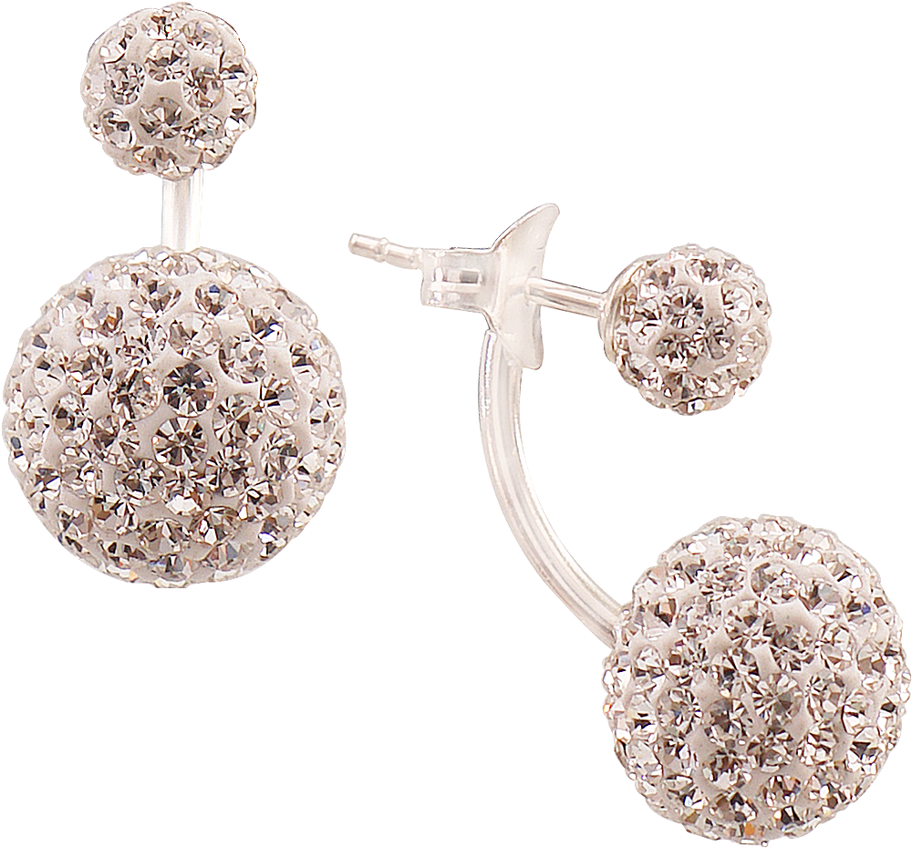 Silver Earring - Earrings (1500x1500), Png Download